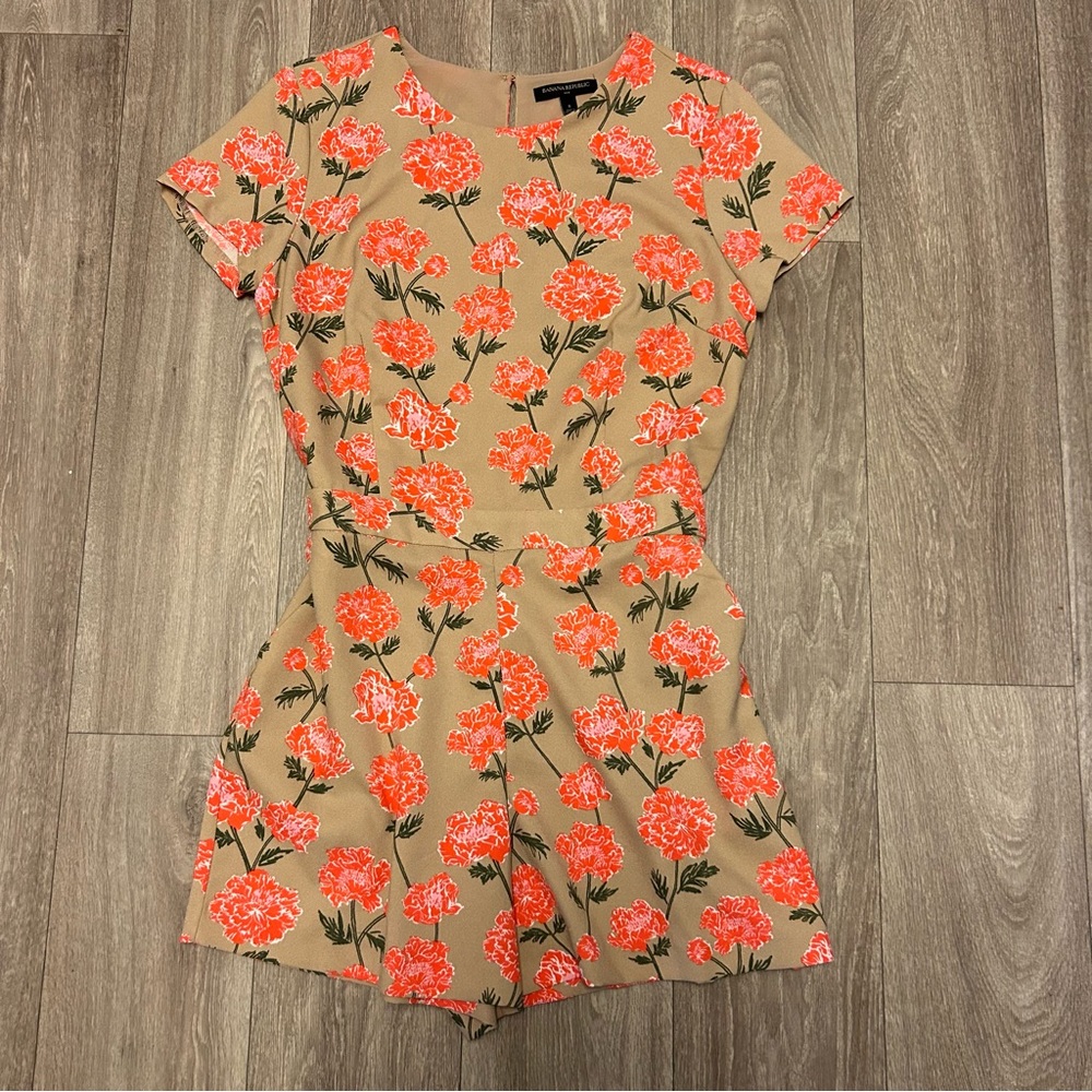 Floral Banana Republic Romper